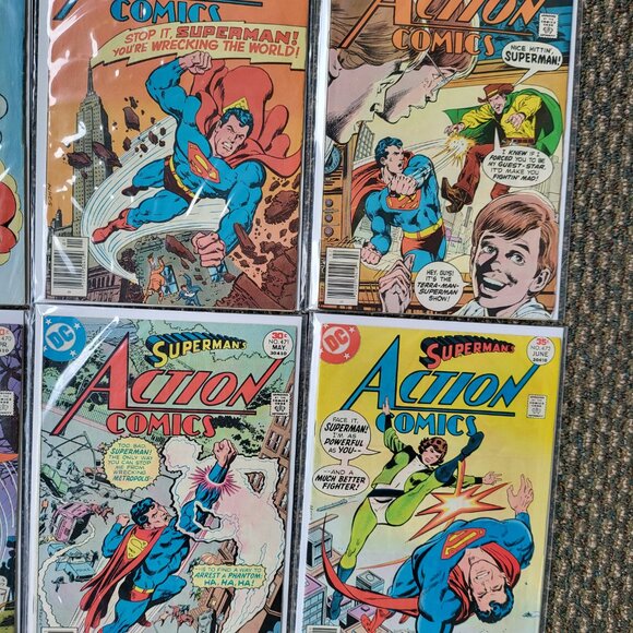 Action Comics DC Comics Run of 16 Lot Newsstand 459, 465, 467-473 ++ SUPERMAN W1 - Picture 3 of 7